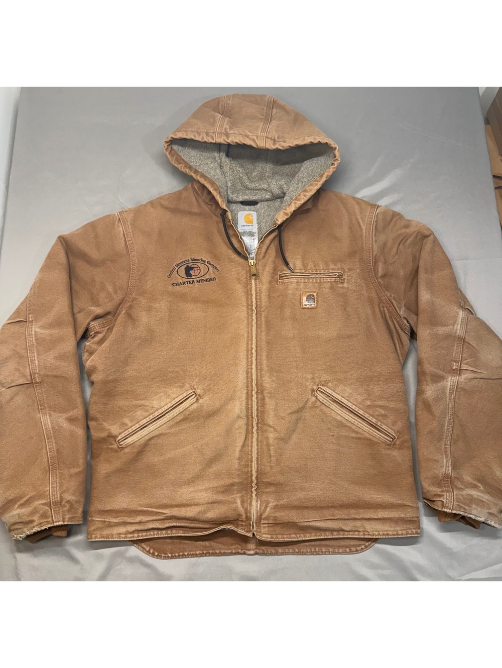 Carhartt Hooded Work Jacket w/ Central Montana Shooting